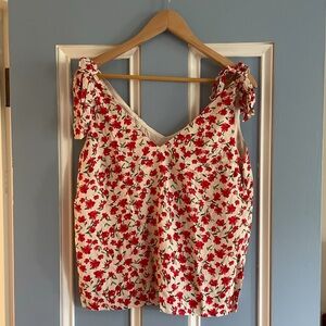 Sézane silky tie-shoulder blouse French size 38 (US 6)